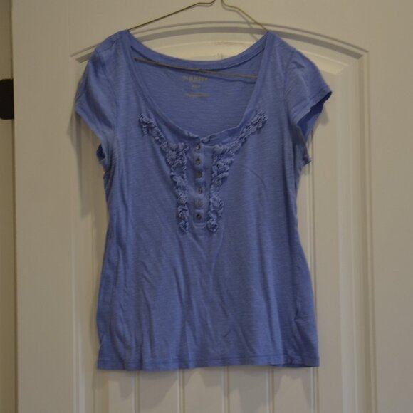 Old Navy Blue Short Sleeve Shirt - Picture 1 of 3